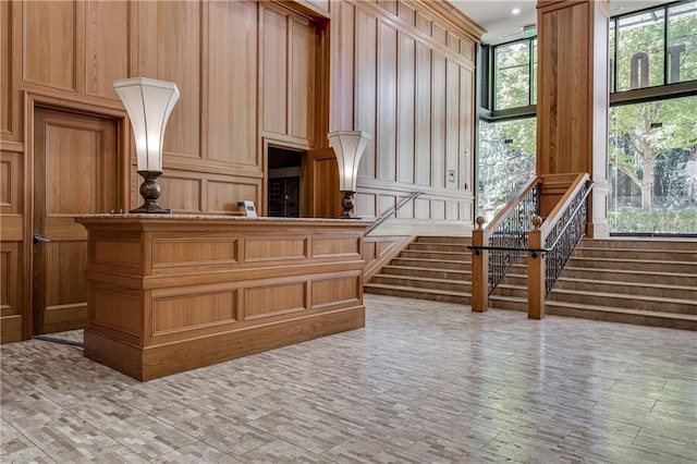 2233 Peachtree Rd NE Unit 1207, Atlanta, GA 30309 - kitchen with wood finished floors and a decorative wall
