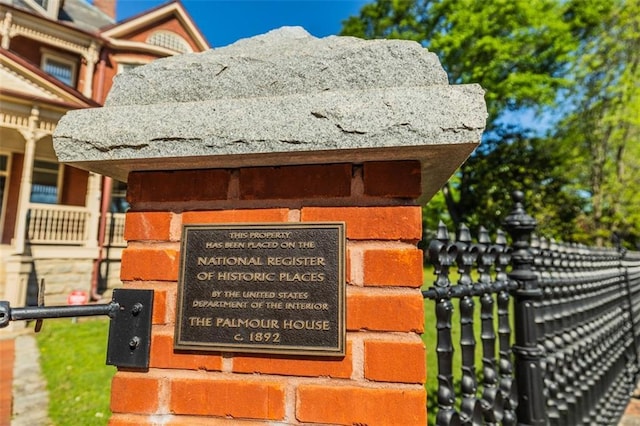 exterior details with fence