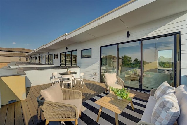 816 Berne St Unit 6, Atlanta, GA 30316 - wooden terrace with outdoor dining space
