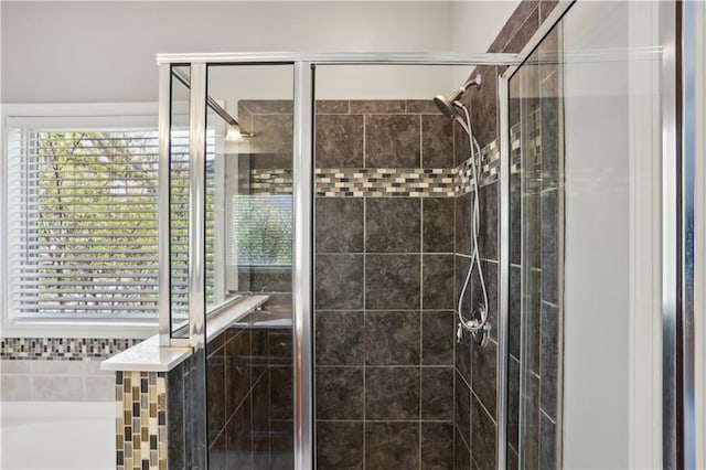 7275 Highland Blf Unit 8, Atlanta, GA 30328 - full bath with a shower stall, a bath, and tile walls
