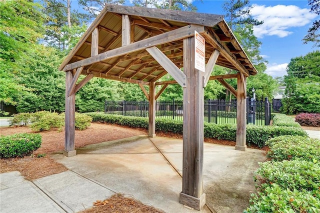 1858 Belmore St SE, Smyrna, GA 30080 - view of patio / terrace with a gazebo and a carport