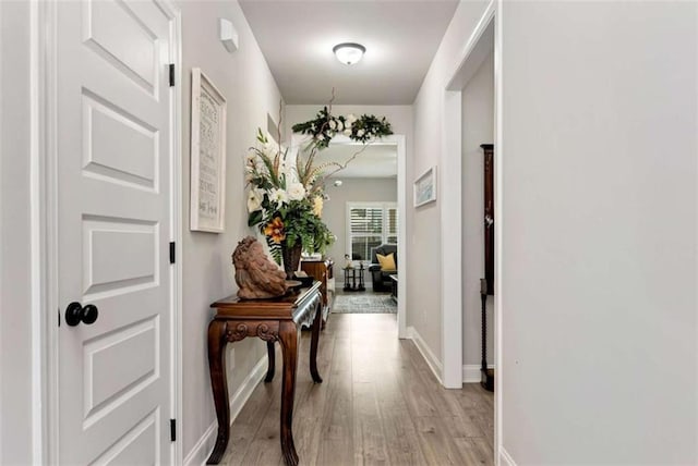 1311 Calgary Lk, Winder, GA 30680 - hallway featuring light wood finished floors and baseboards