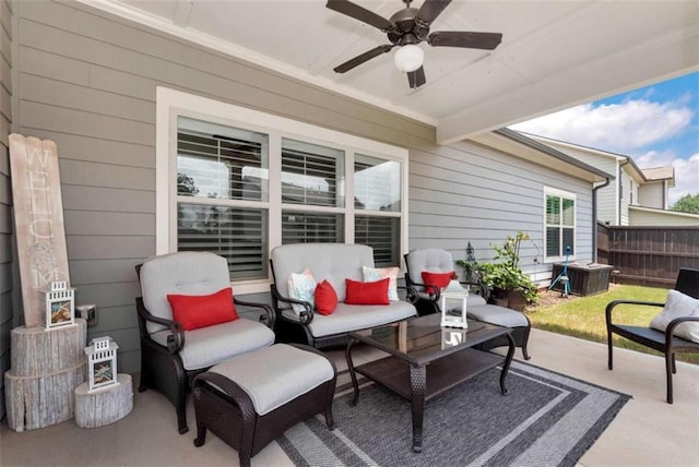 1311 Calgary Lk, Winder, GA 30680 - view of patio / terrace featuring ceiling fan
