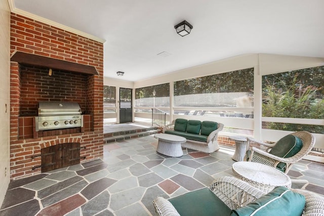 sunroom / solarium featuring plenty of natural light