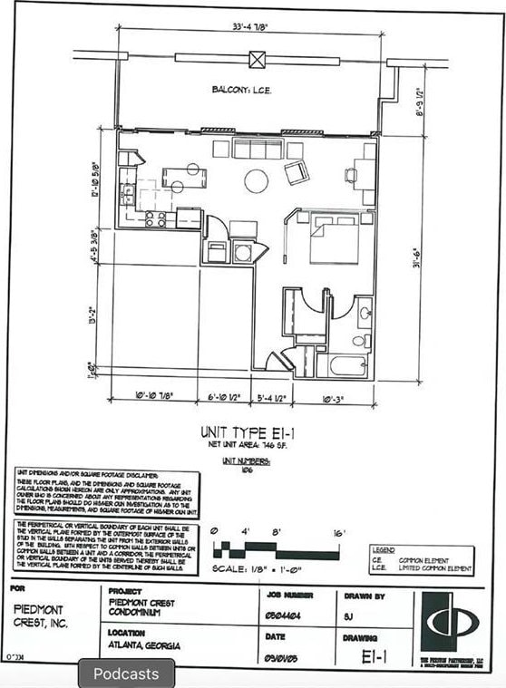 1055 Piedmont Ave NE Unit 106, Atlanta, GA 30309 - view of room layout
