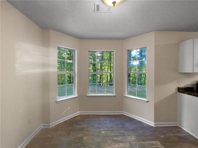 4024 Waldrop Hills Dr, Decatur, GA 30034 - unfurnished dining area featuring a healthy amount of sunlight and a textured ceiling