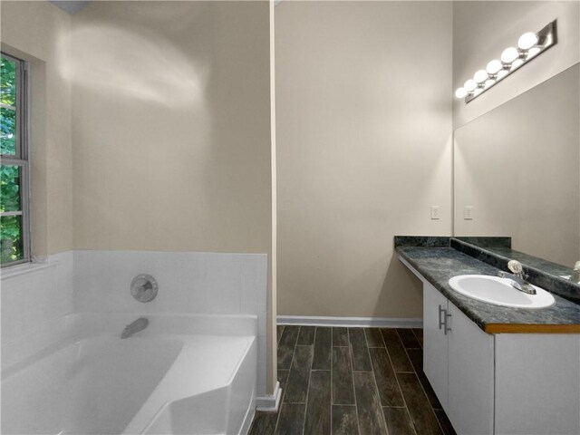 4024 Waldrop Hills Dr, Decatur, GA 30034 - bathroom with vanity and a washtub