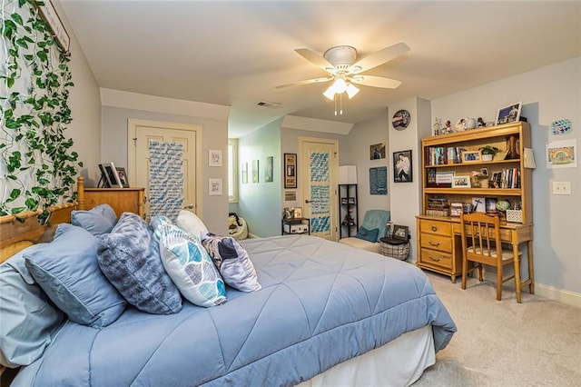 20 Jasmine Ct, Newnan, GA 30265 - bedroom featuring light carpet and a ceiling fan