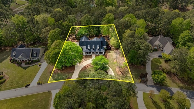 20 Jasmine Ct, Newnan, GA 30265 - view from above of property featuring property boundaries highlighted