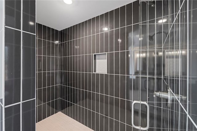 full bathroom with a shower stall