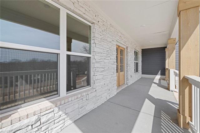view of patio featuring covered porch