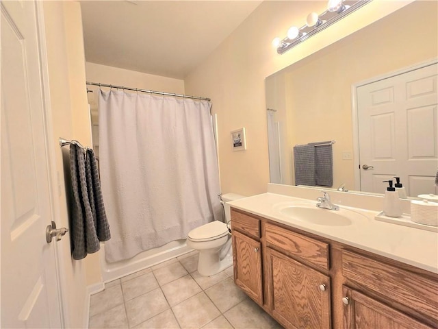 1975 Nocturne Dr Unit 2206, Alpharetta, GA 30009 - full bath featuring tile patterned flooring, vanity, and shower / bath combo with shower curtain