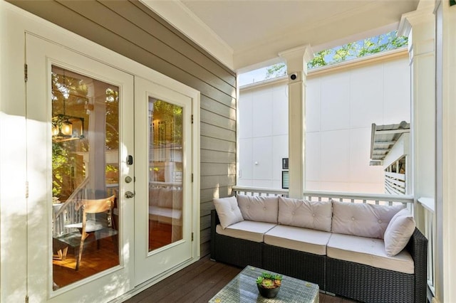 891 Paoli Ave SE, Atlanta, GA 30316 - sunroom / solarium featuring french doors and an outdoor living space