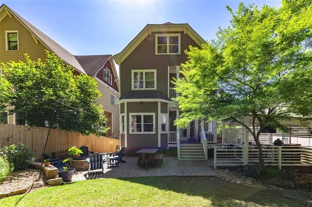 891 Paoli Ave SE, Atlanta, GA 30316 - back of house with a patio and a deck
