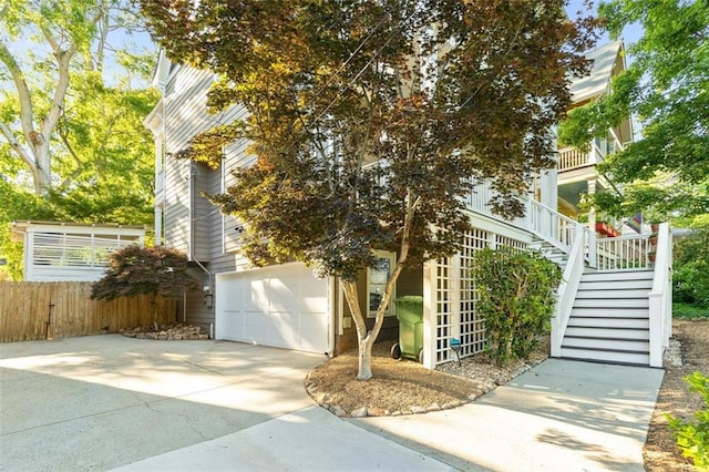 891 Paoli Ave SE, Atlanta, GA 30316 - view of front of home with a garage, stairs, and driveway