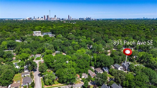 891 Paoli Ave SE, Atlanta, GA 30316 - view of property location featuring a forest and city skyline