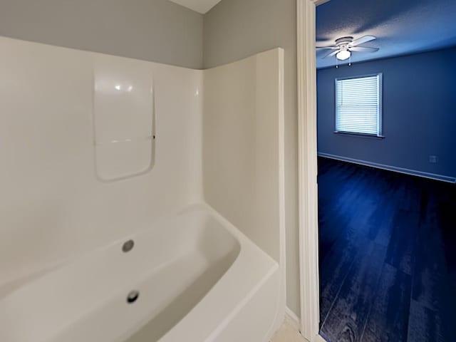 365 Wesley Mill Pl, Villa Rica, GA 30180 - bathroom with ceiling fan and baseboards
