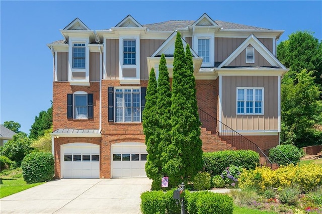 view of front of home featuring a garage