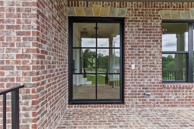6120 Hutchins Dr, Buford, GA 30518 - entrance to property with brick siding