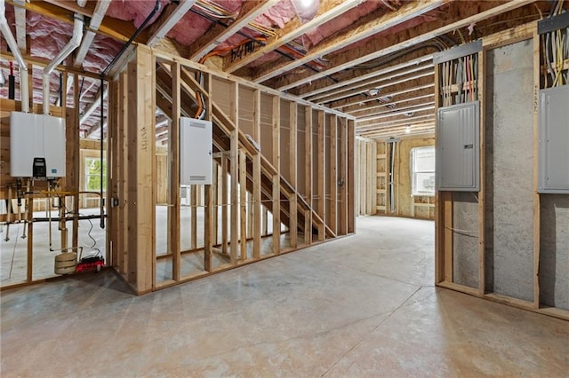 6120 Hutchins Dr, Buford, GA 30518 - below grade area with electric panel and tankless water heater