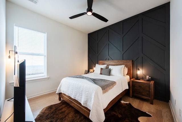 417 E College Ave Unit 102, Decatur, GA 30030 - bedroom with baseboards and ceiling fan