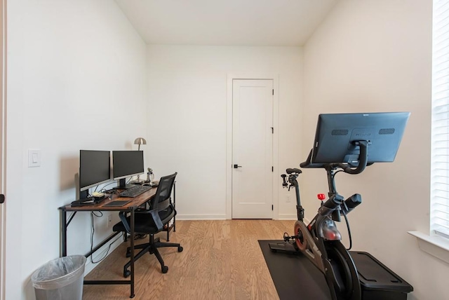417 E College Ave Unit 102, Decatur, GA 30030 - office area with light wood-style floors and baseboards