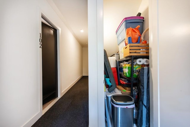 417 E College Ave Unit 102, Decatur, GA 30030 - hall with carpet and baseboards