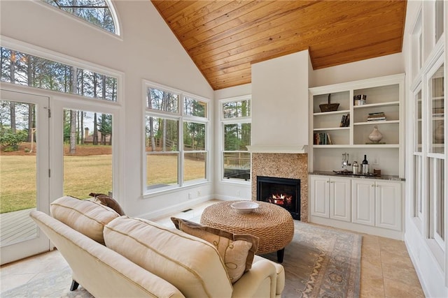 view of sunroom
