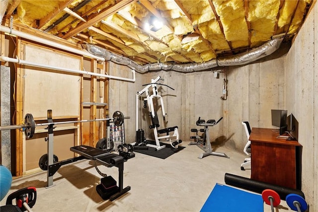 view of exercise room