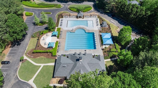 drone / aerial view