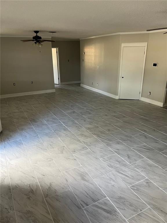 unfurnished room featuring ceiling fan