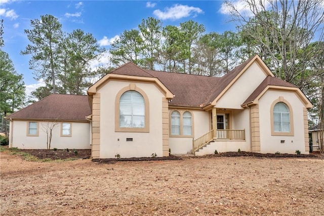 exterior space with covered porch