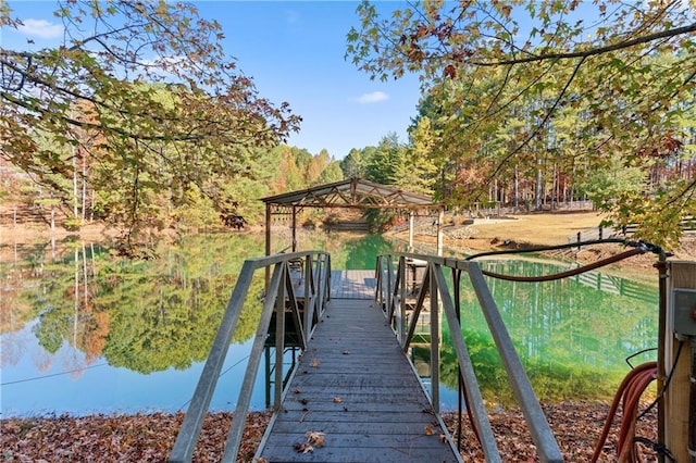 view of dock