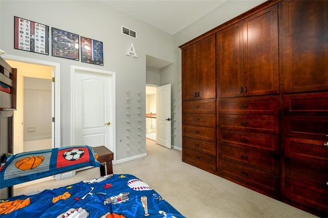 1105 River Laurel Dr, Suwanee, GA 30024 - bedroom featuring light carpet and baseboards
