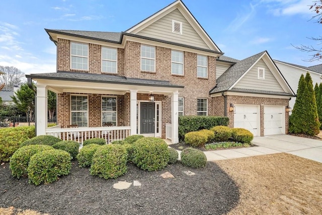 view of front of home with covered porch