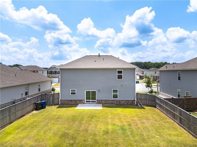 3660 Cattle Field Xing, Loganville, GA 30052 - back of house with a patio, a fenced backyard, and a residential view