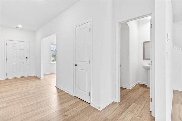 3660 Cattle Field Xing, Loganville, GA 30052 - hall with light wood-style floors and recessed lighting
