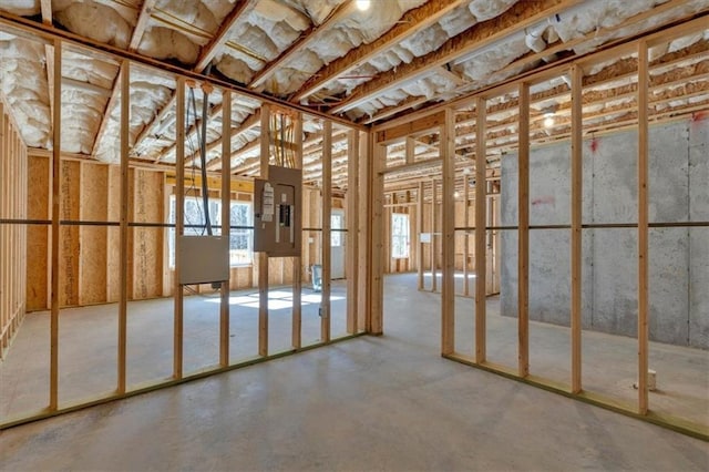 miscellaneous room featuring plenty of natural light and electric panel