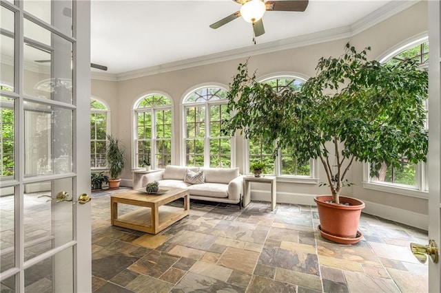 1655 Arrowhead Trl NE, Atlanta, GA 30345 - sunroom / solarium featuring french doors