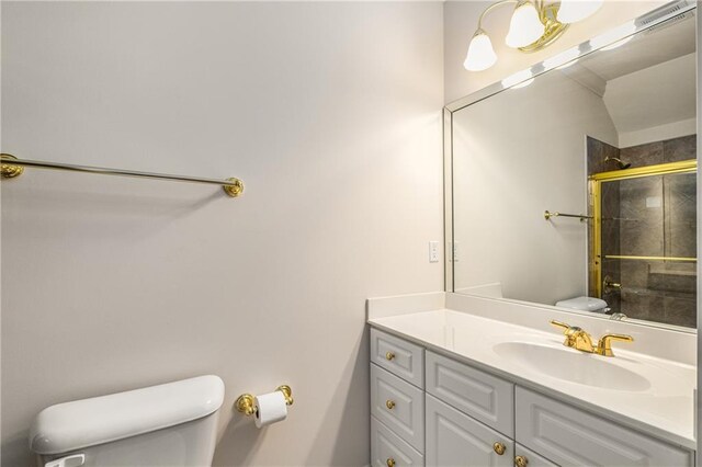 1655 Arrowhead Trl NE, Atlanta, GA 30345 - full bathroom with toilet, a stall shower, and vanity