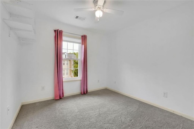 3443 Lathenview Ct, Alpharetta, GA 30004 - carpeted spare room featuring baseboards and ceiling fan