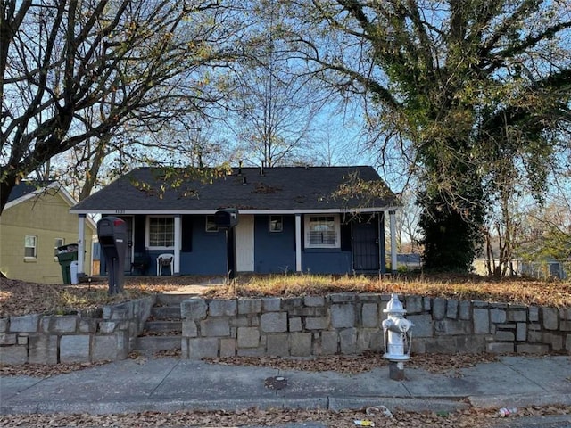 view of bungalow-style home