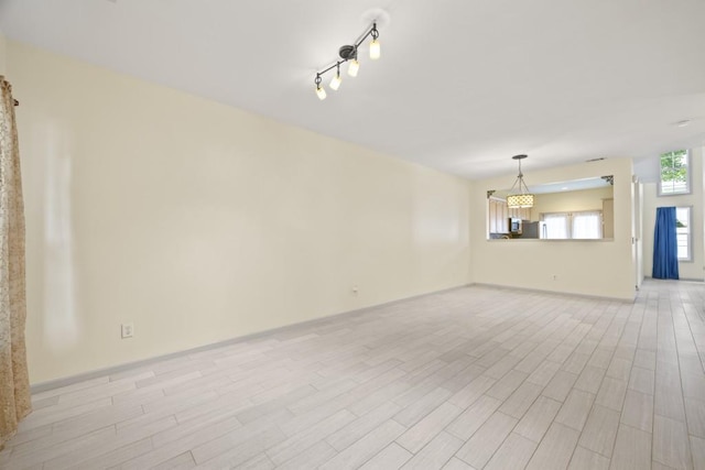 interior space with light wood-style flooring