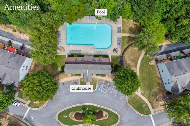 birds eye view of property