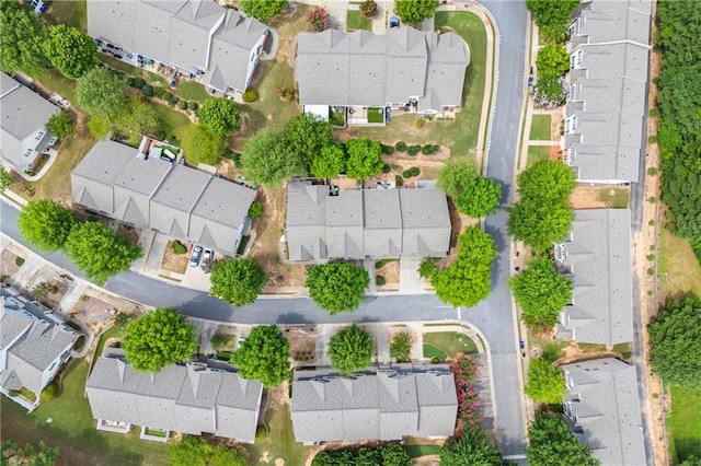 drone / aerial view with a residential view