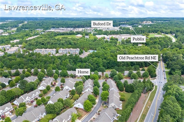 birds eye view of property