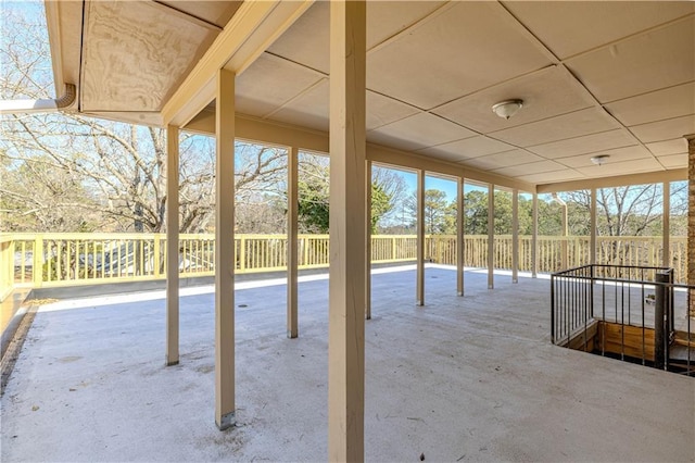 view of patio with fence