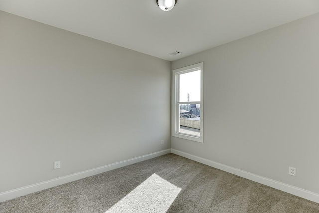 view of carpeted empty room