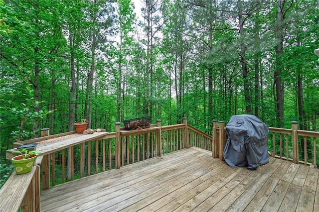 125 Misty Lea Dr, Dallas, GA 30132 - wooden deck with grilling area