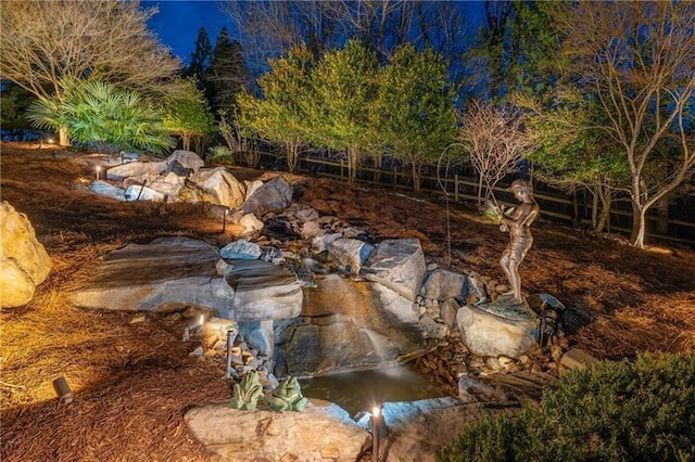 3406 Thunder Pt, Gainesville, GA 30506 - exterior view of a garden pond